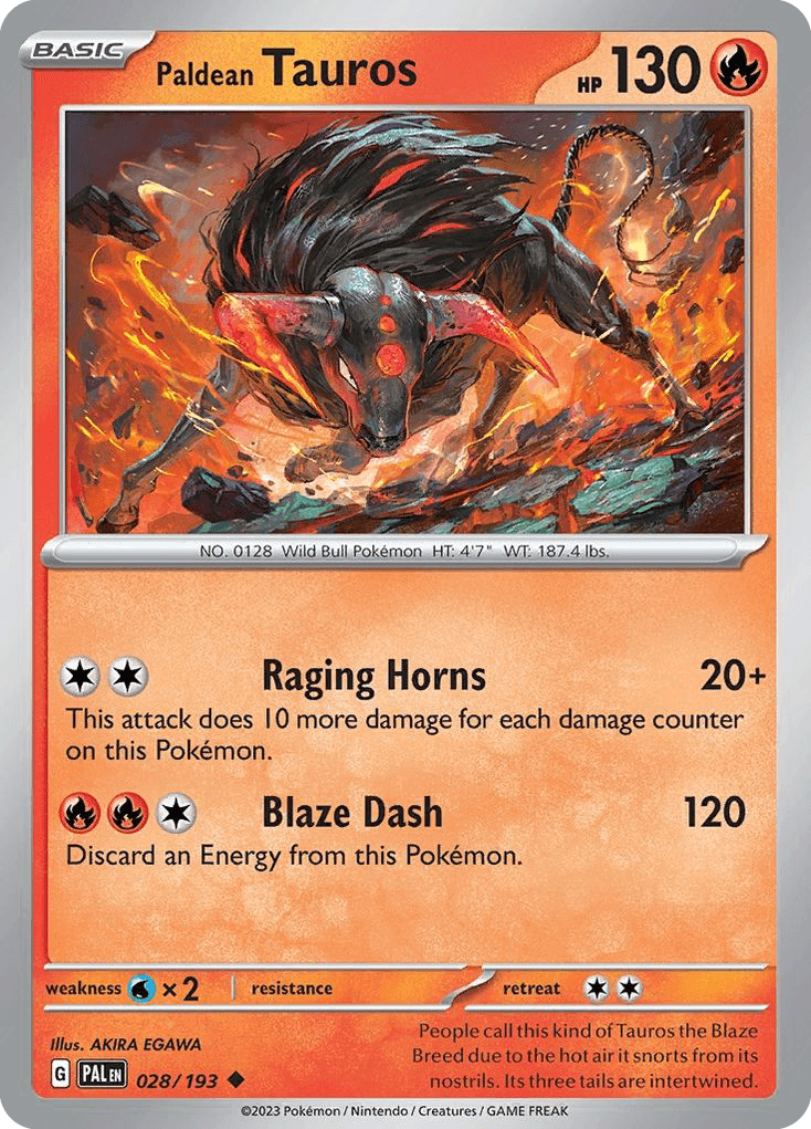 Paldean Tauros 28/193