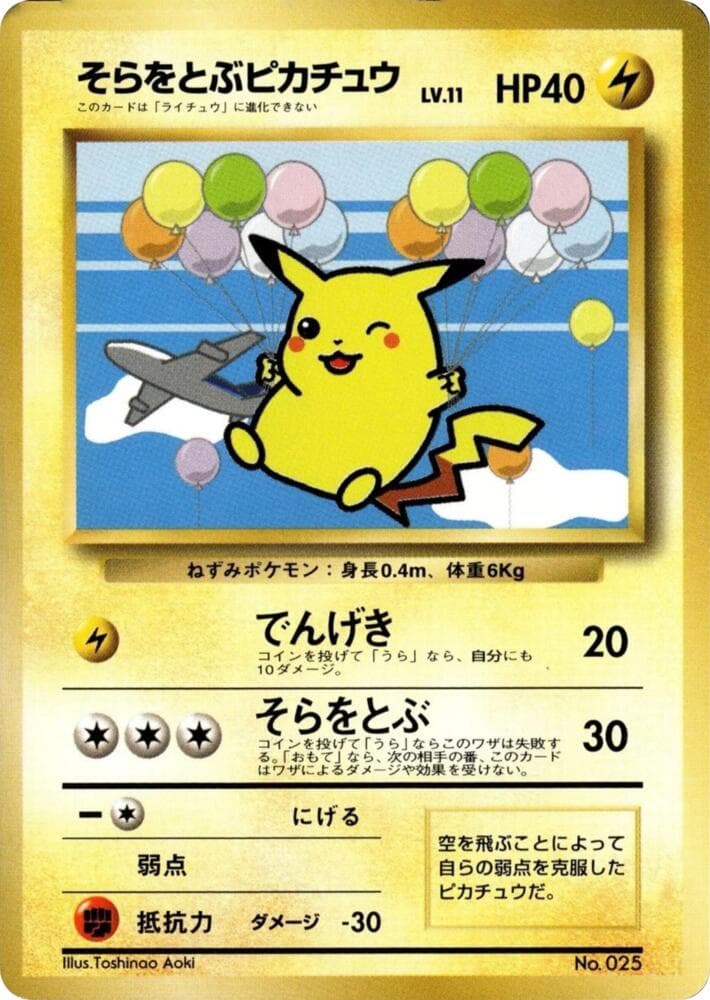 Flying Pikachu ("Everyone's Happy Campaign")